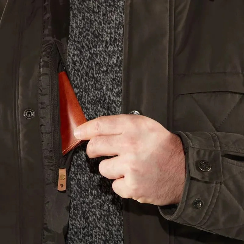 Fjällräven Mens Ovik Wool Padded Jacket Dark Olive-8